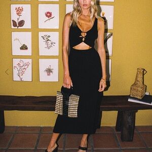 L*Space black cutout dress NWOT SM